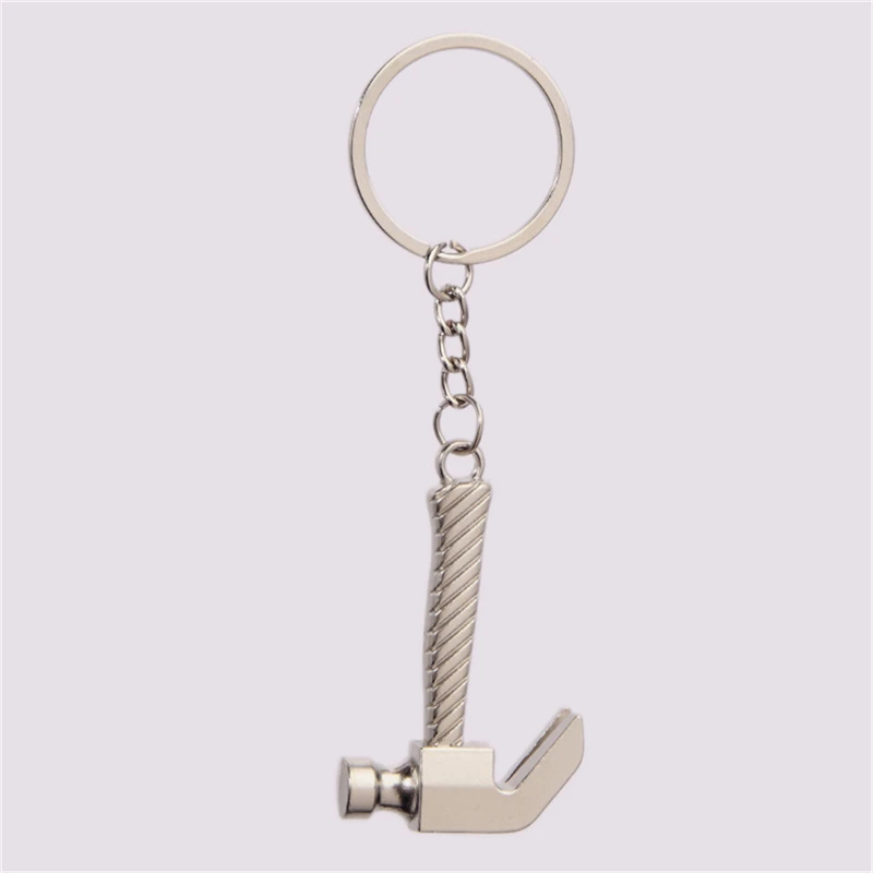 Male KeyChains Simulation Tools Hammer Key Ring Tools Keychain Mini Imitation Tools Keychain