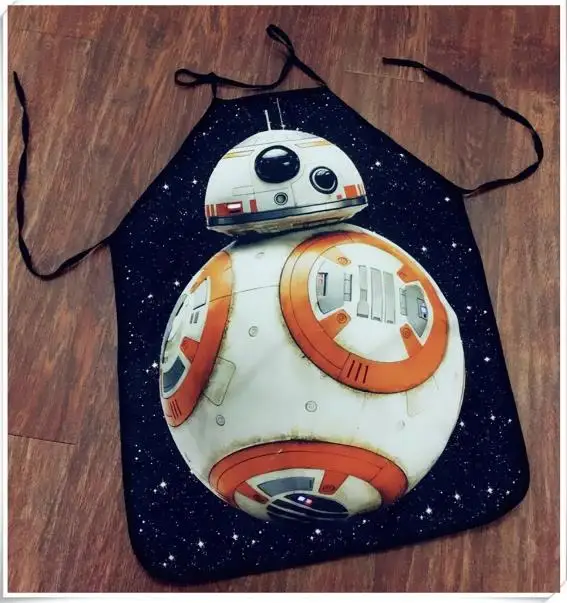 Вечерние, забавные, Звездные войны, BB-8, r2d2, Дарт Вейдер, белый, воин, йода, фартук, костюм персонажа, фартук для приготовления пищи, фартук, вечерние фартуки - Цвет: 16