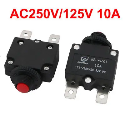 5 шт. AC250V/125 В 10A автоматический выключатель перегрузки по току протектор