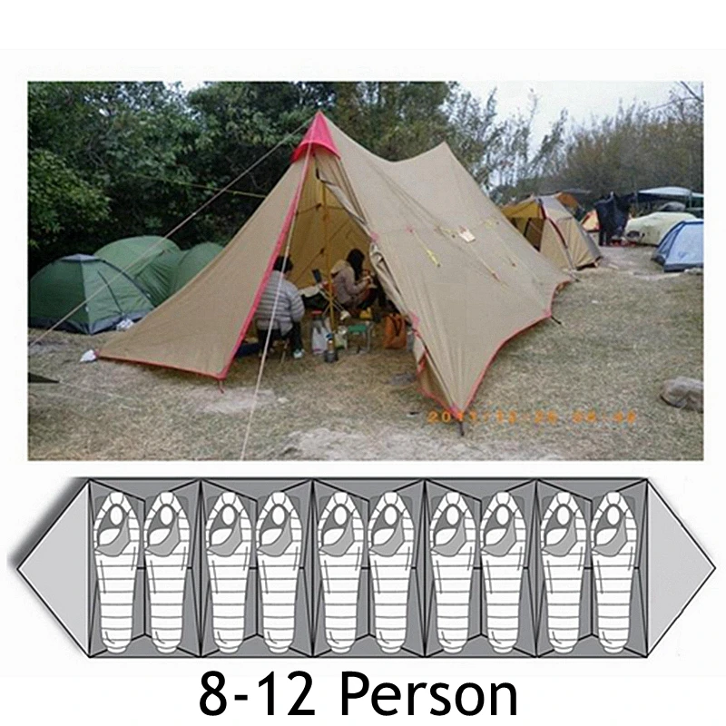 Buy 3F UL Gear 8 12 Person Camping Tent A Tower Large