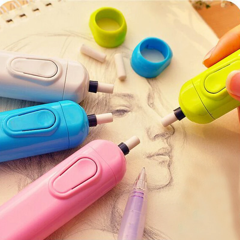 Goma De Borrar Eléctrica Hillento 3 - Kit Con 66 Recambios, Ideal Para Dibujo Y Arte