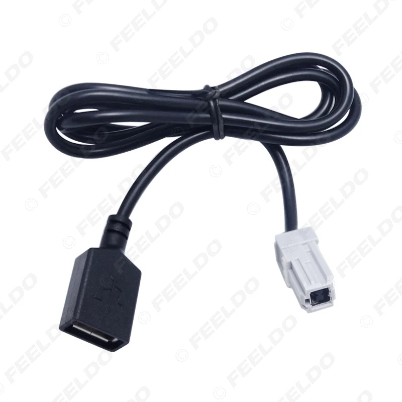 FEELDO 1 шт. Новое поступление USB AUX MP3 аудио вход кабель для Toyota Camry RAV4 Mazda CX 5/M2 CD плеер