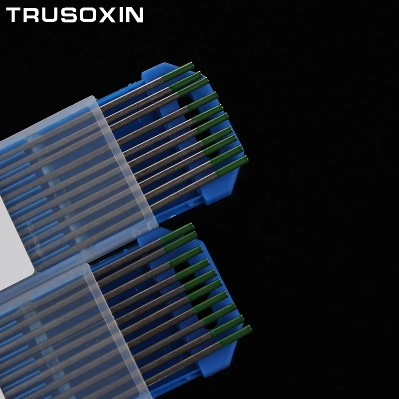 10 шт. зеленый код 1,0/1,6/2,0/2,4/3,0/3,2/4,0 150 мм WP Вольфрам электрод Вольфрам с мультиигловой системой/стержень для TIG сварочный аппарат