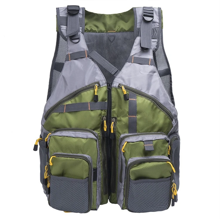 

FREE SHIPPING!!! Fly Fishing Vest, Mesh Design Fishing Vest Backpack with Pockets Waterproof Adjustable Size Fish Jacket Chest