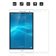 2 шт. 9 H закаленное Стекло Экран протектор Плёнки для Huawei Honor MediaPad T2 7.0 PRO ple-701l ple-703l образца 703l+ спирта ткань