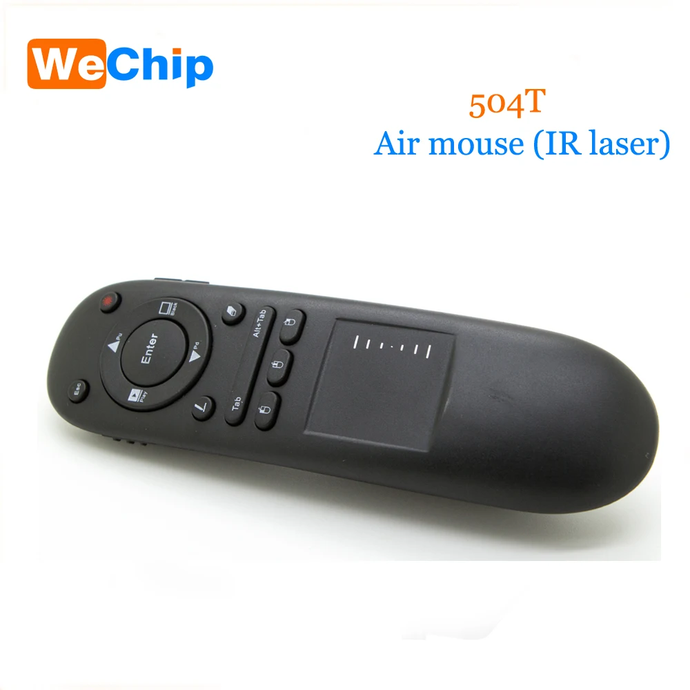 Najtaniej 504t 2.4G bezprzewodowy prezenter wskaźnik air mouse rf pilot zdalnego sterowania Touchpad Laser do wielofunkcyjnego PPT do komputera projektora