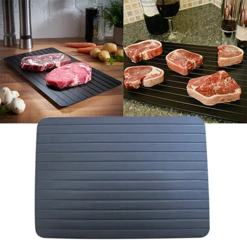 1pc Fast Defrosting Meat Tray Rapid Safety Thawing Tray For Frozen Food Meat Kitchen