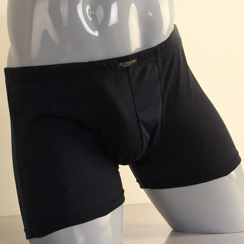 2015 new men's boxer shorts, solid color casual XL men's underwear, men ...