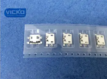 

[VK] 100pcs Micro USB 5pin B type Female Connector For Mobile Phone Micro USB Jack Connector 5 pin Charging Socket 2
