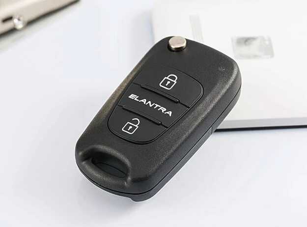 3 Button Hyundai New Elantra flip remote key shell  (28)