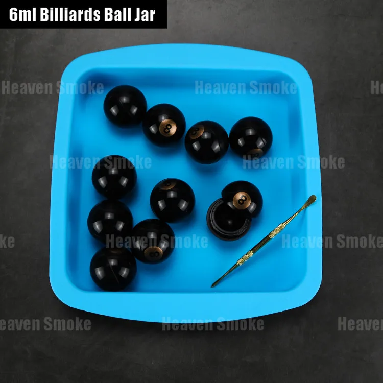 6ml billiards ball silicone jar-Heaven Smoke (1)