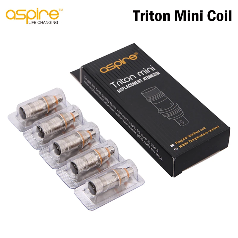 

Aspire Triton Mini Replacement Coil 0.15/1.2/1.8ohm Triton Mini Coil Evaporator For Triton Mini Atomizer vs Nautilus BVC E Cig