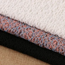 Стрейч африканская кружевная ткань сетка полые кружевные ткани женское платье Diy ткани Свадебный Декоративный домашний текстиль декор белый/черный