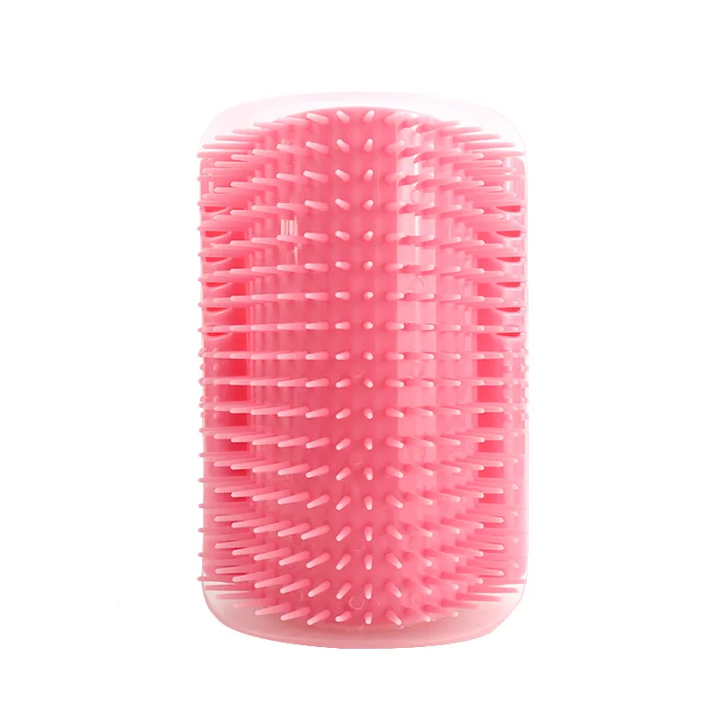 Расческа для домашних питомцев, съемная щетка для удаления волос, массажная расческа для ухода и чистки домашних животных - Цвет: Pink