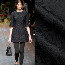 Новая трехмерная плотная парча в тяжелом весе, модная жаккардовая ткань на заказ, ткань для жакета, платья