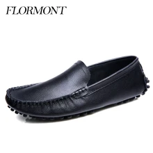 Spring Genuine Leather Men Flats Waterprootf Sapatos Masculino Summer Driving Shoes Loafers Men Casual Shoes Male Moccasins Men