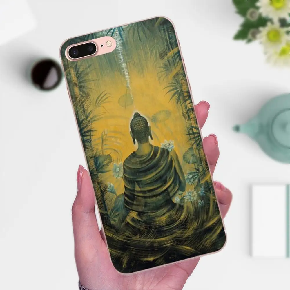 ТПУ мобильный телефон чехлы для Huawei P8 P9 P10 P20 P30 Mate 7 8 9 10 20 Lite Plus Pro 2017 Buddha|Бамперы| |