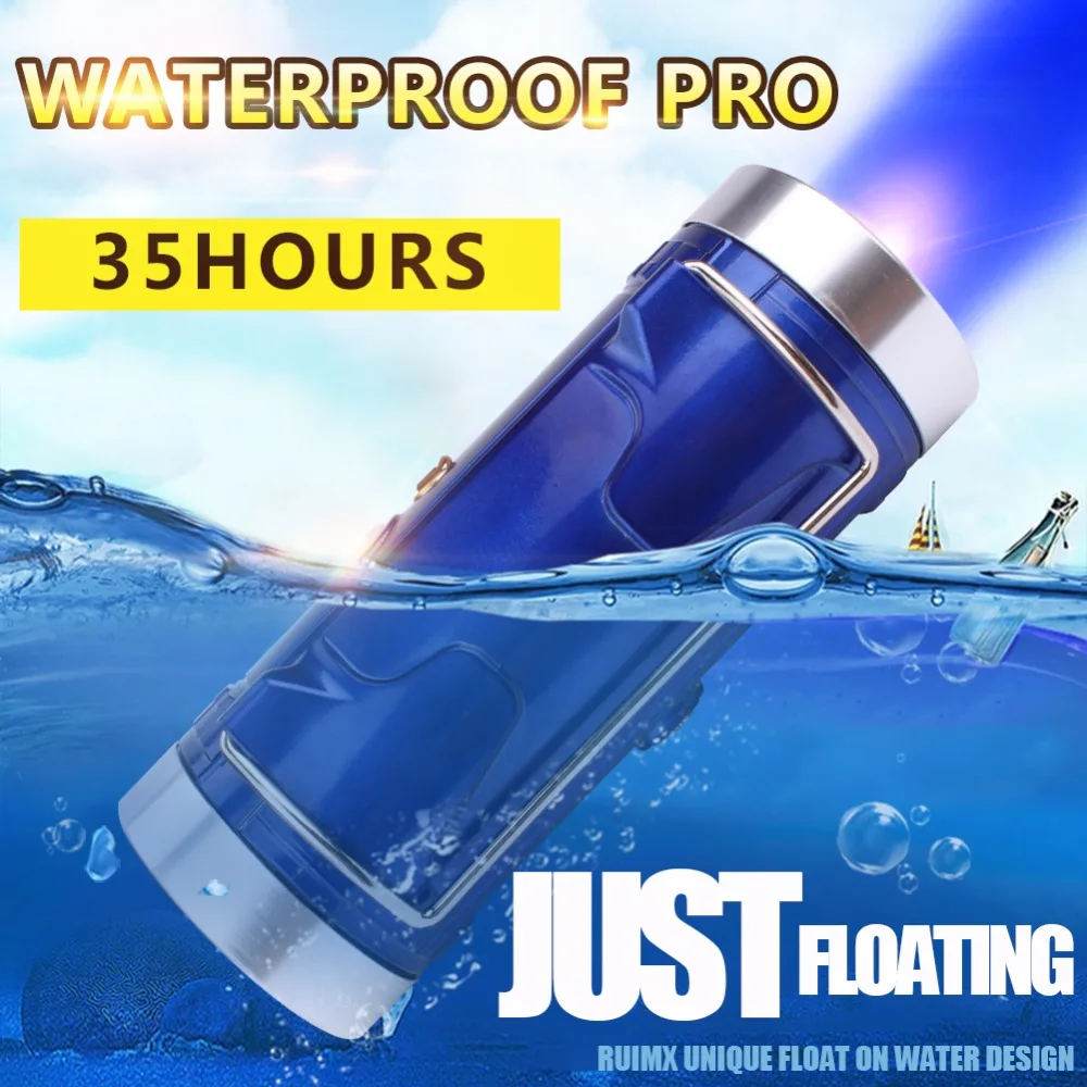 

SKYFIRE IPX7 Waterproof Outdoor Pro Floating LED Boating Fishing Light with Tripod and Bait Light Build in Battery and Charger