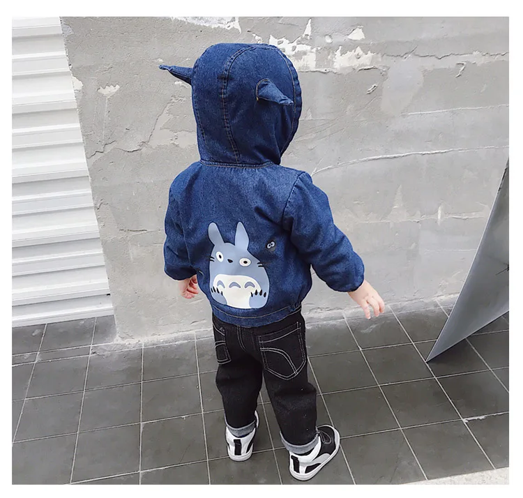 Новая зимняя детская супер-мягкая композитная джинсовая ткань плюс кашемир корейская модная детская куртка на овчине
