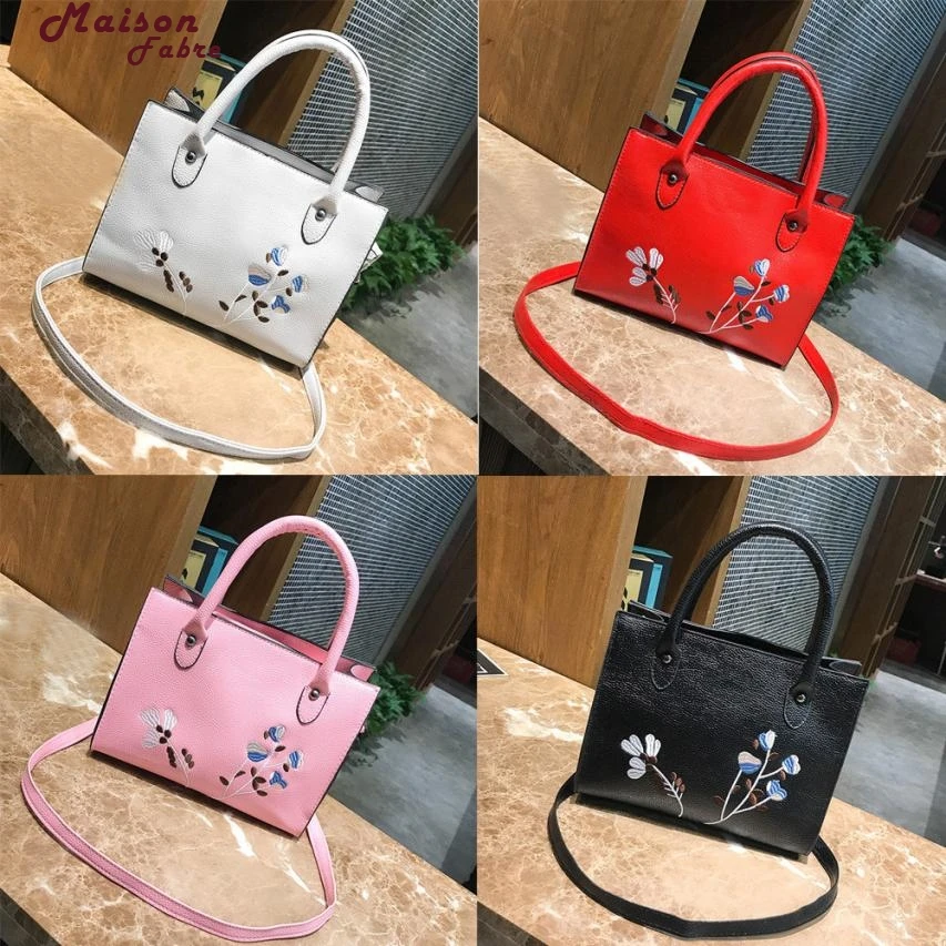 

Maison Fabre Shoulder Bag Woman Tote Casual Bags Crossbody Bag Embroidered Leather Handbag Shoulder Bag 2018j18