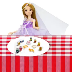 12 шт. мини кукла напиток сок еда Хлеб пицца DIY миниатюрная кукольная кухня кукольный дом мебель аксессуары для Барби игрушка