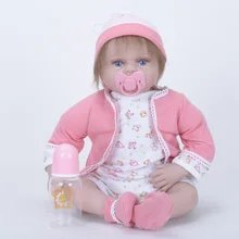 Boneca Reborn Bebe Recém-nascidos 22 Polegada de Silicone Macio Renascer Brinquedos Do Bebê nascido Roupas Para Bonecas Meninas SB5533 Bebê Brinquedo do Miúdo Do Bebê Nascer