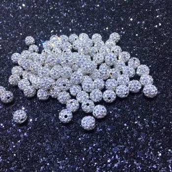 

8mm Size Shining Ball, Fashion Jewelry Findings Wholesale Necklace Bracelet Clasps and Hooks Jewellery Accessory Parts Settings