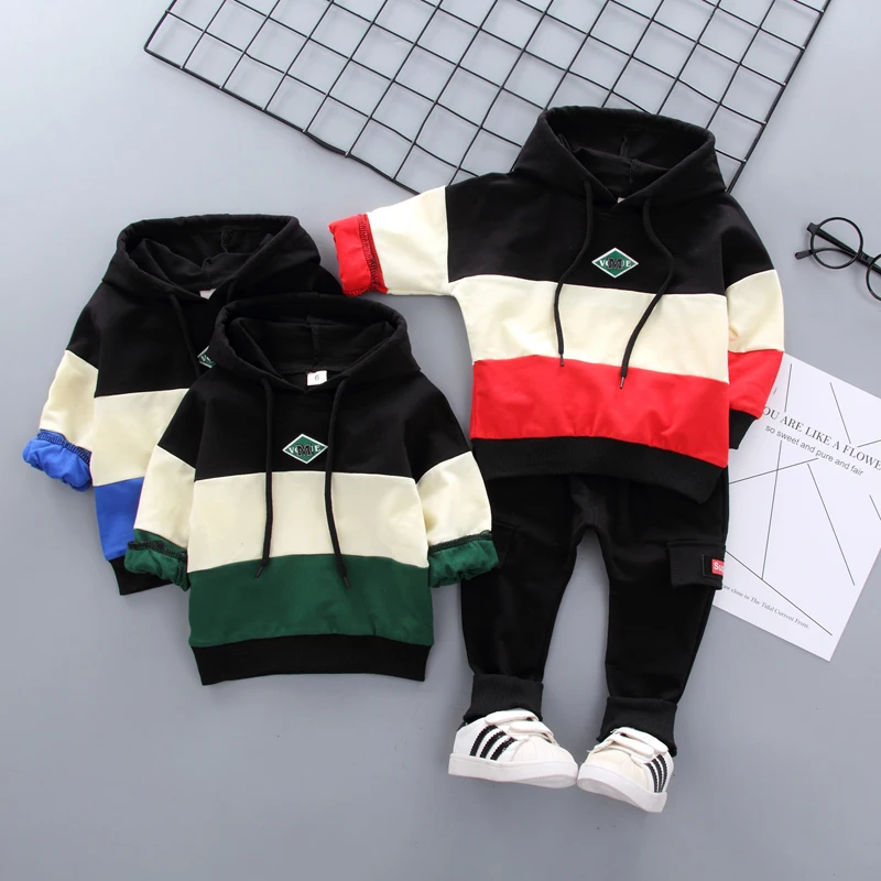 

ZWXLHH Hot Sell Baby Girl Boy Clothing Sets Infant Toddler Clothes Suits Sport Hooded Coat Pants Kid Children Clothes Suits