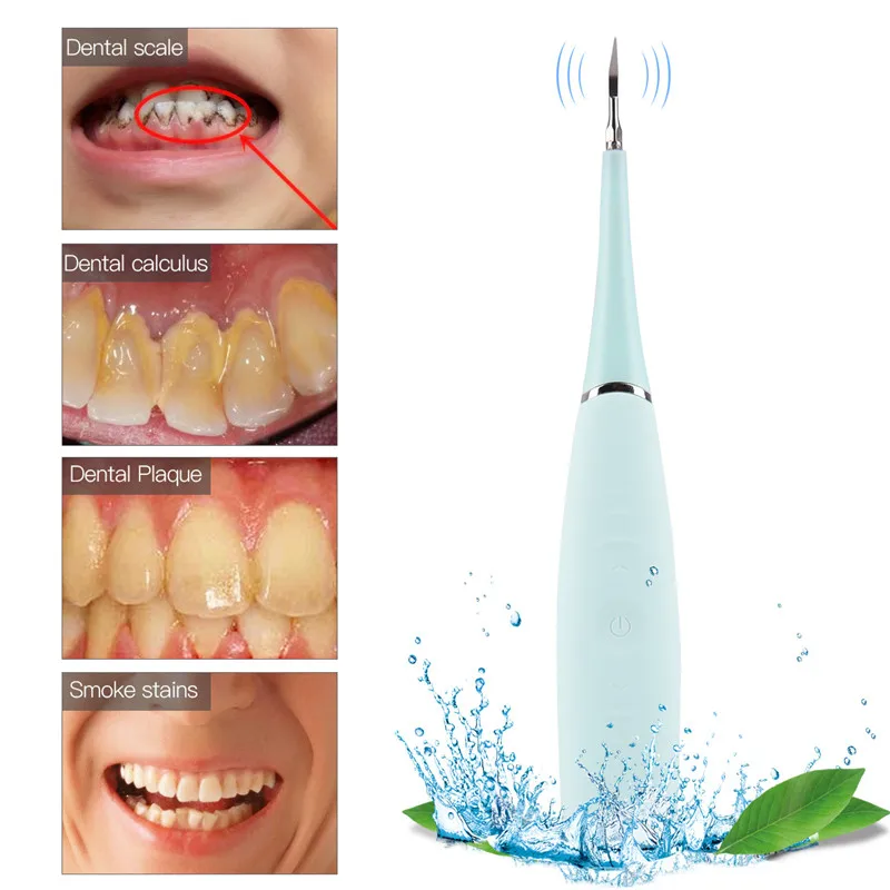 Portable Electric Sonic Vibration Dental Scaler Tooth Calculus Remover