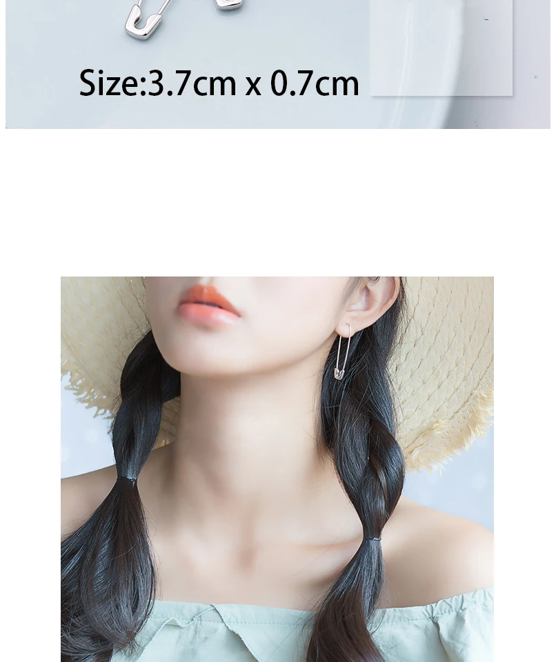 S925 Sterling Silver Brooch Pin Drop Earrings Exaggerated Creative Special Long Earrings for Women Fashion Jewelry Wholesale  (2)