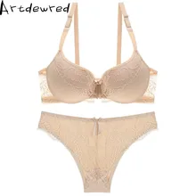 Женский комплект нижнего белья размера плюс, прозрачный бюстгальтер, пуш-ап, красный бюстгальтер, кружевное нижнее белье с вышивкой, интимный бюстгальтер, сексуальный комплект нижнего белья
