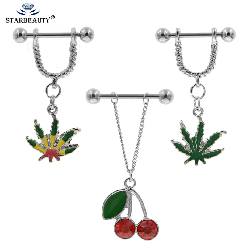 

2Pcs Nipple chain Body Nipple Piercing Weight Bars Steel tepel piercing Jewelry For Birthday gift for women girl