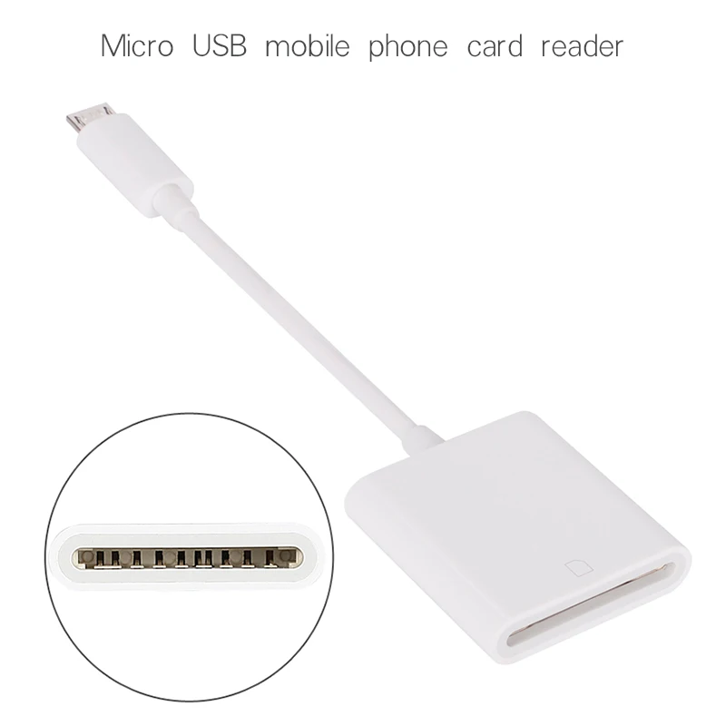 

Micro USB To SD Card Reader Camera Reader OTG Data Adapter Cable For Samsung S7 S6 Xiaomi Huawei Android Mobile Phone Tablet PC