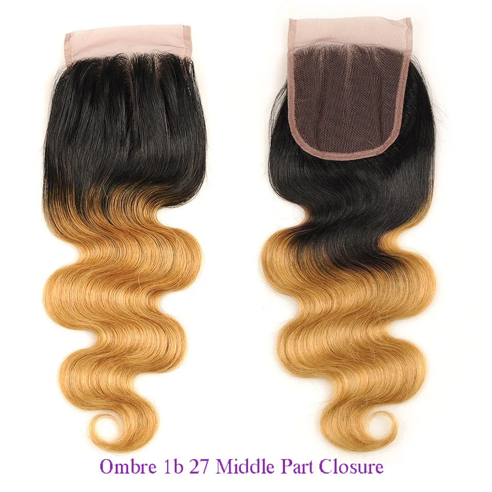 ombre 1b 27 middle part closure