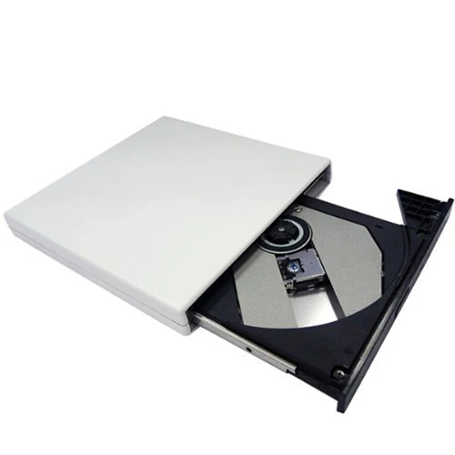 

White NEW Slim USB 2.0 External Slim USB 2.0 CD-ROM Drive for MSI Wind U100 U120 U123 VR220 EX300 seires Laptops