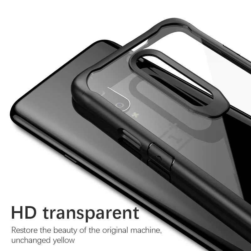 Мягкий ТПУ чехол Preminum для Oneplus 5T 6 6T 7 Pro прозрачная гелевая задняя гибридная