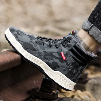 

Snow Boots Winter Casual Men Shoes Ankle Fur Warm Men Boots High Quality Outdoor Training Shoes Botas Hombre Riding Sneakers