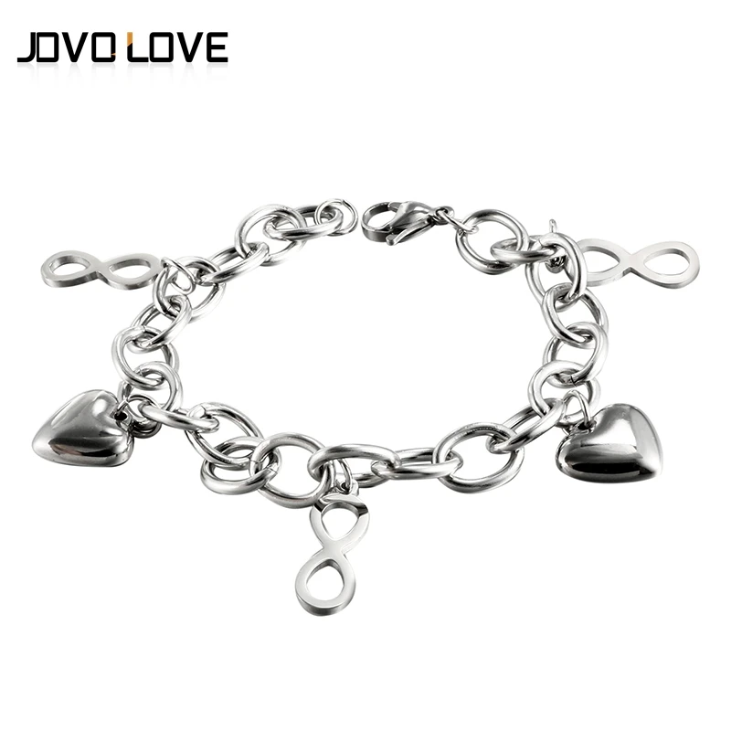 

Fashion Bangle Love Heart Infinite Charm Bracelet Bangle Silver Plated Cuff Bracelet for Women Bohemian Jewelry Pulseras