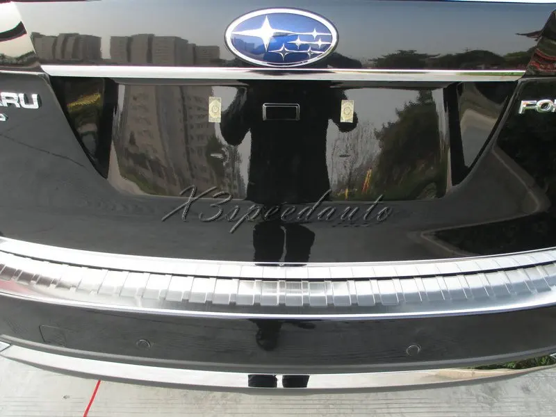 

Stainless Steel Rear bumper Door Sill Scuff Plate Trim For 2013 Up Subaru Forester