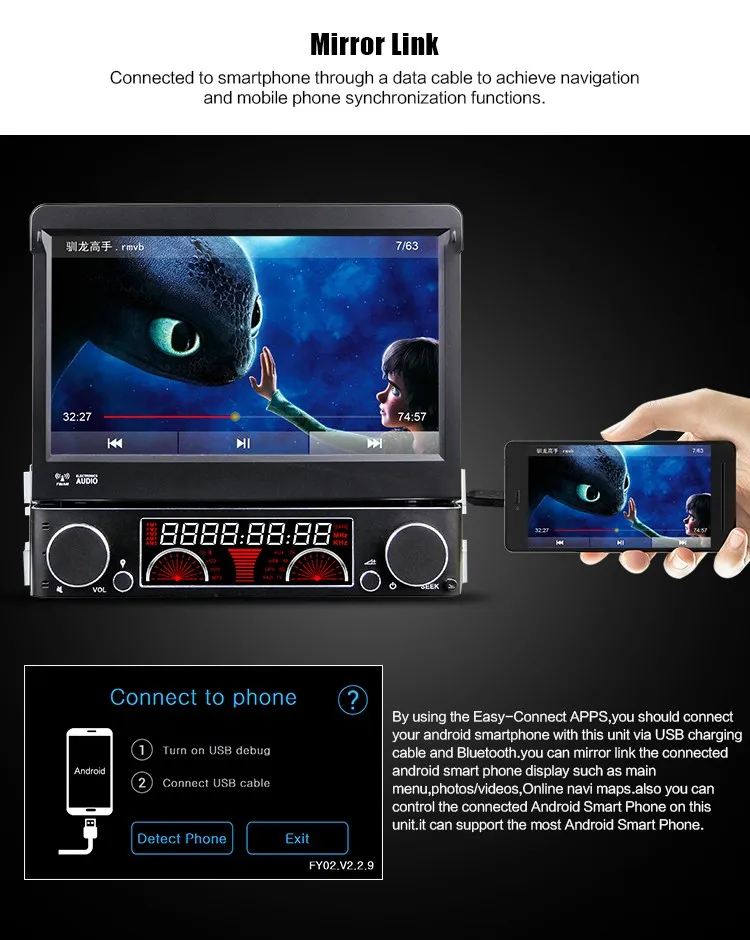 Cheap 7" 1 Din Wince Car DVD Player GPS Navigation Universal In-dash Detachable Front Panel Auto Radio Audio Stereo With Bluetooth map 8