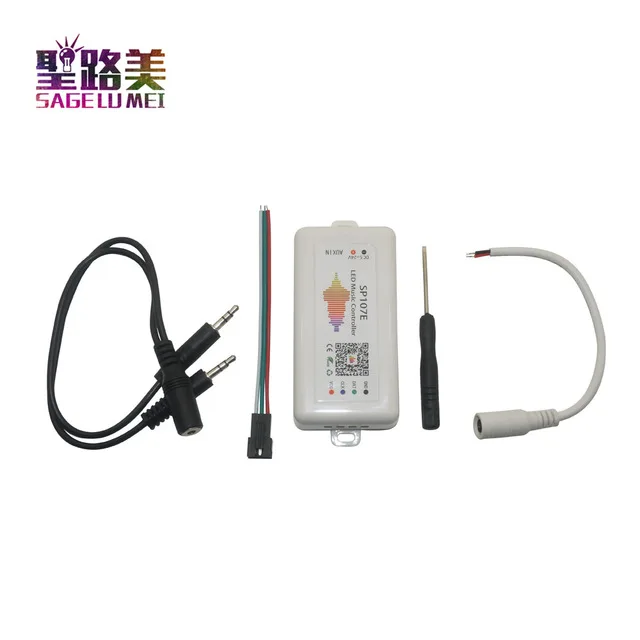 SP107E светодиодный Bluetooth контроллер музыки RGB SPI с помощью приложения для телефона