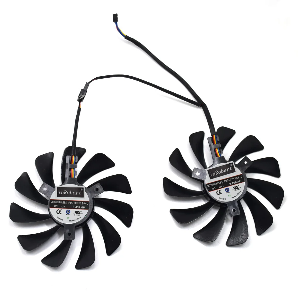 95 мм CF1010U12S FDC10U12S9 C 4pin XFX HIS RX580 охлаждающий вентилятор GPU Замена для RX570 RX560D RX 580 8G Vega