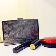 Damen Einfache Abendtasche Frauen PU Kühlen Stil Kupplungen Kristall Kupplung Brieftasche Hochzeit Geldbörse Partei Bankett Echt Bild