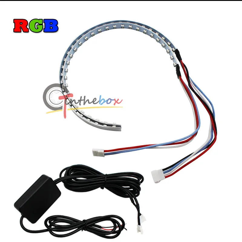 Wireless Bluetooth Control 15-SMD RGB LED Demon Eyes For Car Headlight Projector