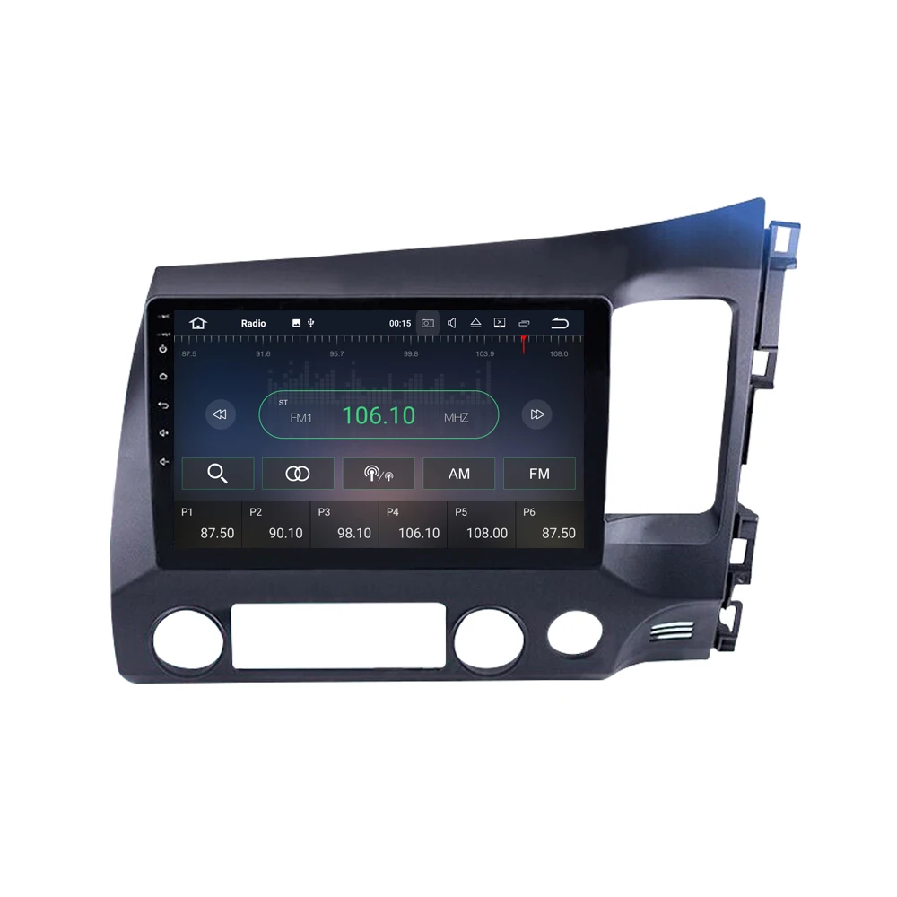 Clearance android 9.0 car dvd radio multimedia for Honda CIVIC 2006-2011 with 10.1 inch full touch screen 2