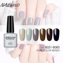 NAILWIND 8 мл УФ светодиодный чистый 31-60 Цвет серии гель лак для ногтей Soak Off ногтей гель прочного DIY гель Лаки лак для ногтей