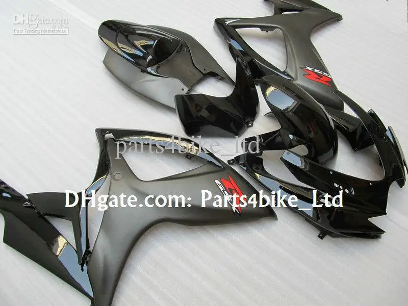 

matt/gloss black ABS fairing kit for 2006 2007 SUZUKI GSXR 600 fairings GSXR 750 K6 K7  06 07