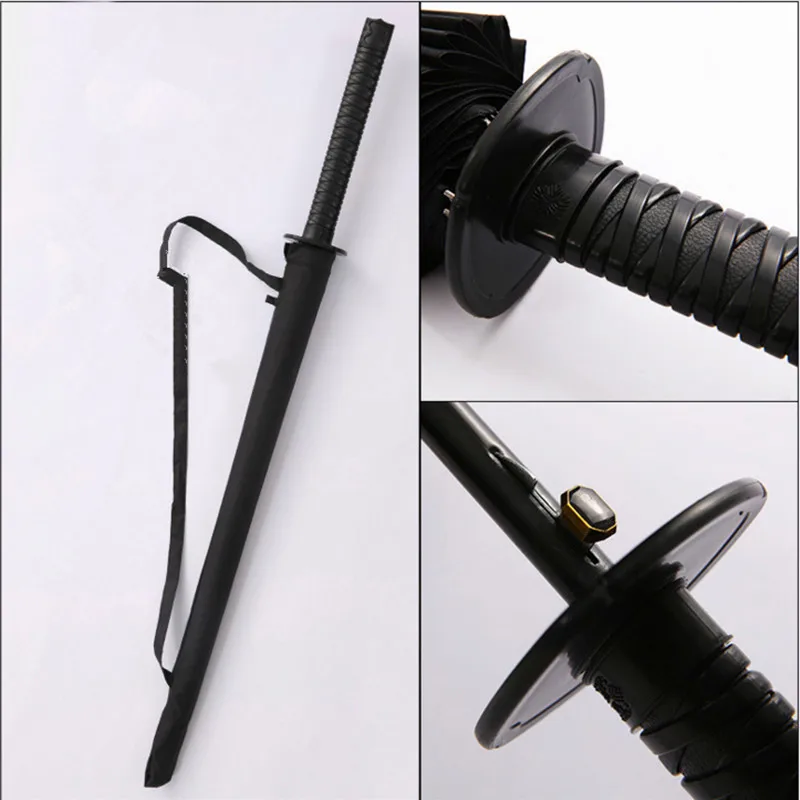

Long-handle Japanese Katana Umbrella Windproof Samural Umbrella Semi-automatic Sunny Umbrella