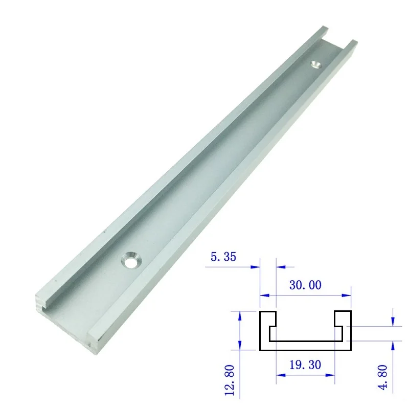 

T-tracks Aluminum Slot Miter Track Jig Fixture for Router Table Bandsaws Woodworking Tool 300mm/400mm/600mm/800mm