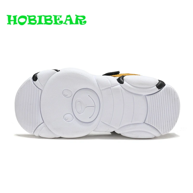 HOBIBEAR Hot Sale Kids Casual Sandals For Boys PU Beach Shoes Kids Hook & Loop Sandals Boys Fashion Walking Shoes Boys Children